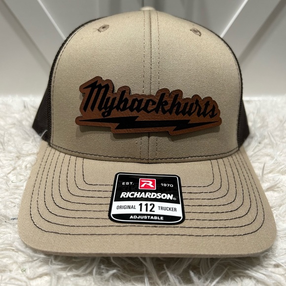 My Back Hurts Laser Engraved Trucker Richardson 112 Hat. - Picture 2 of 2